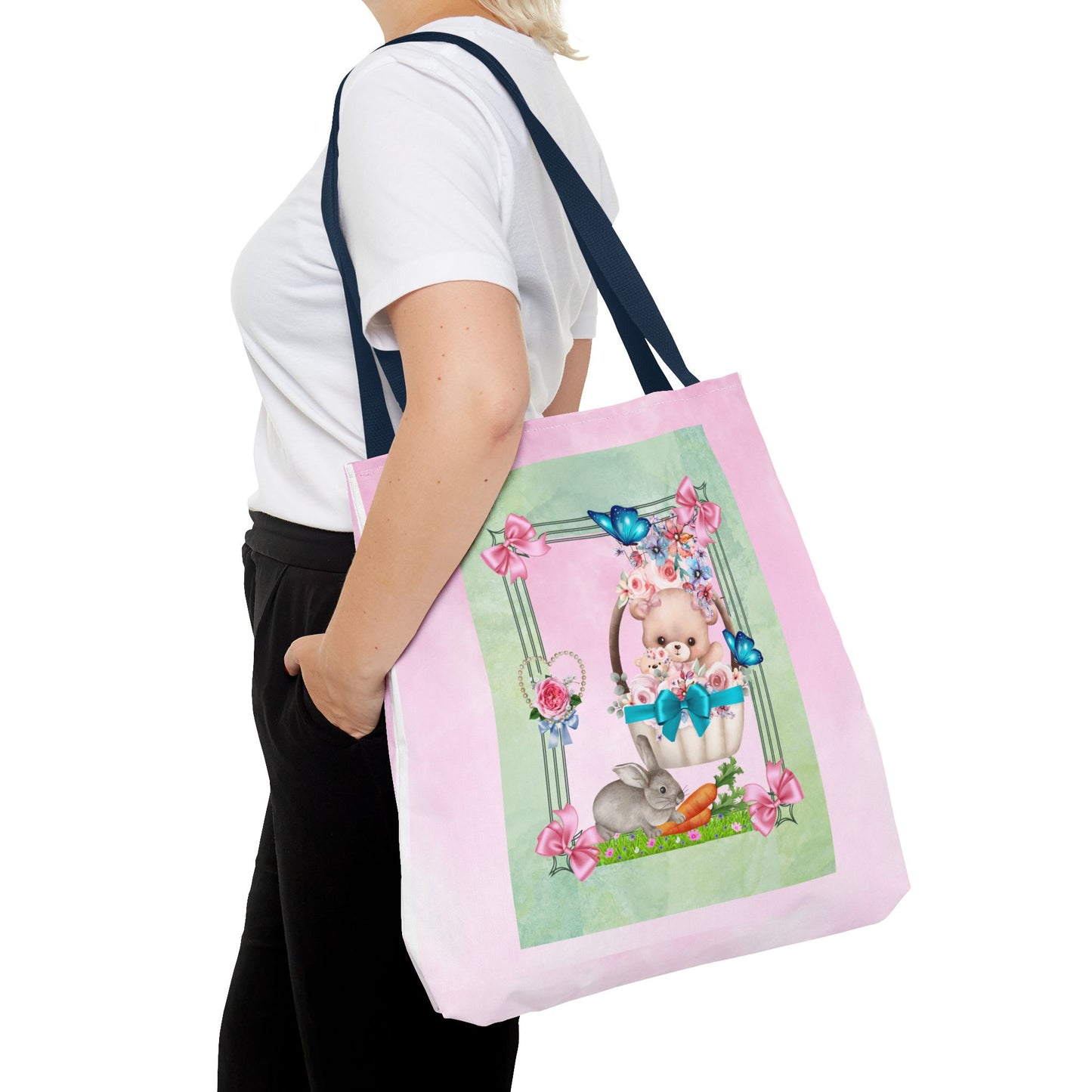 Flower Bear Tote Bag