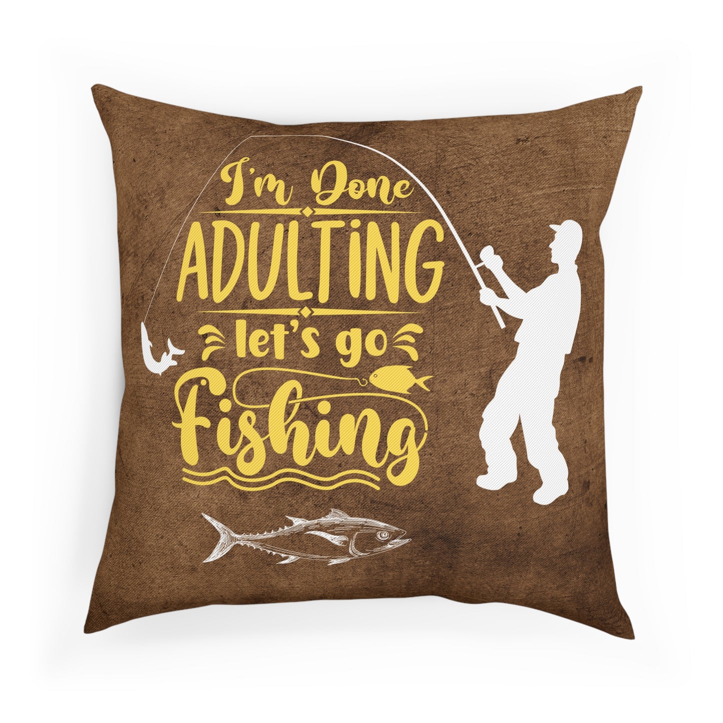 Lets Go Fishing Pillow