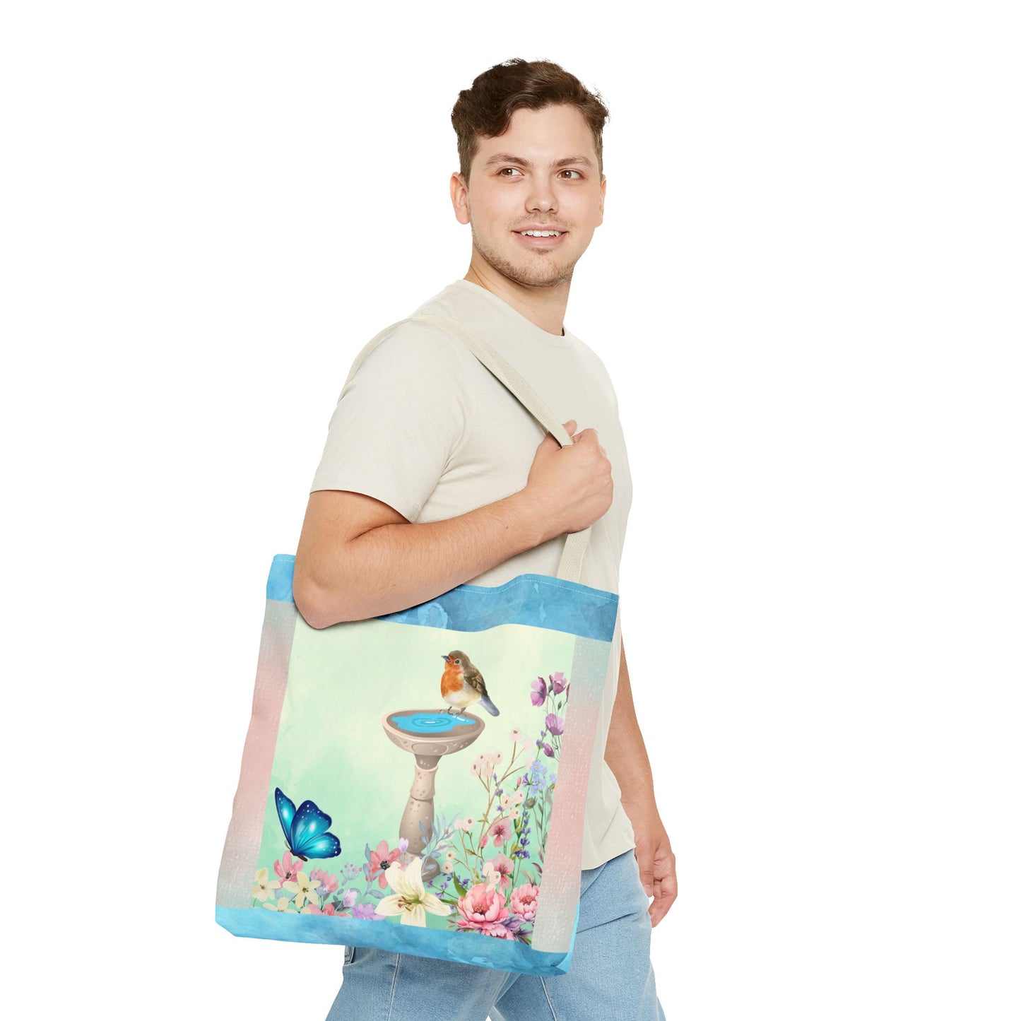 Bird Bath Tote Bag (AOP)