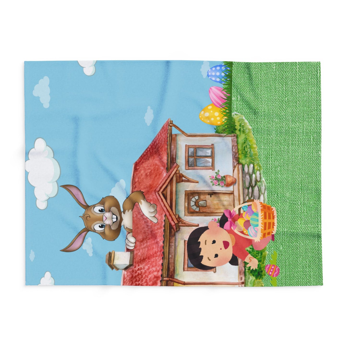 Kids Easter Scenery Blanket