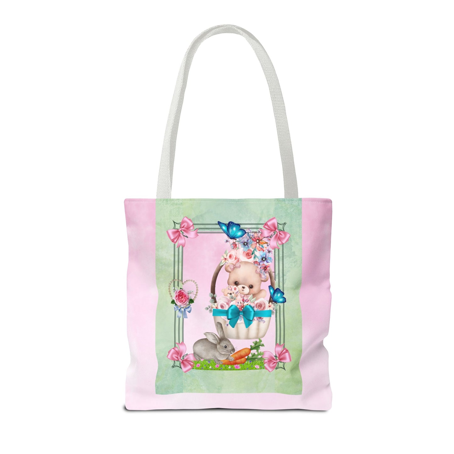 Flower Bear Tote Bag