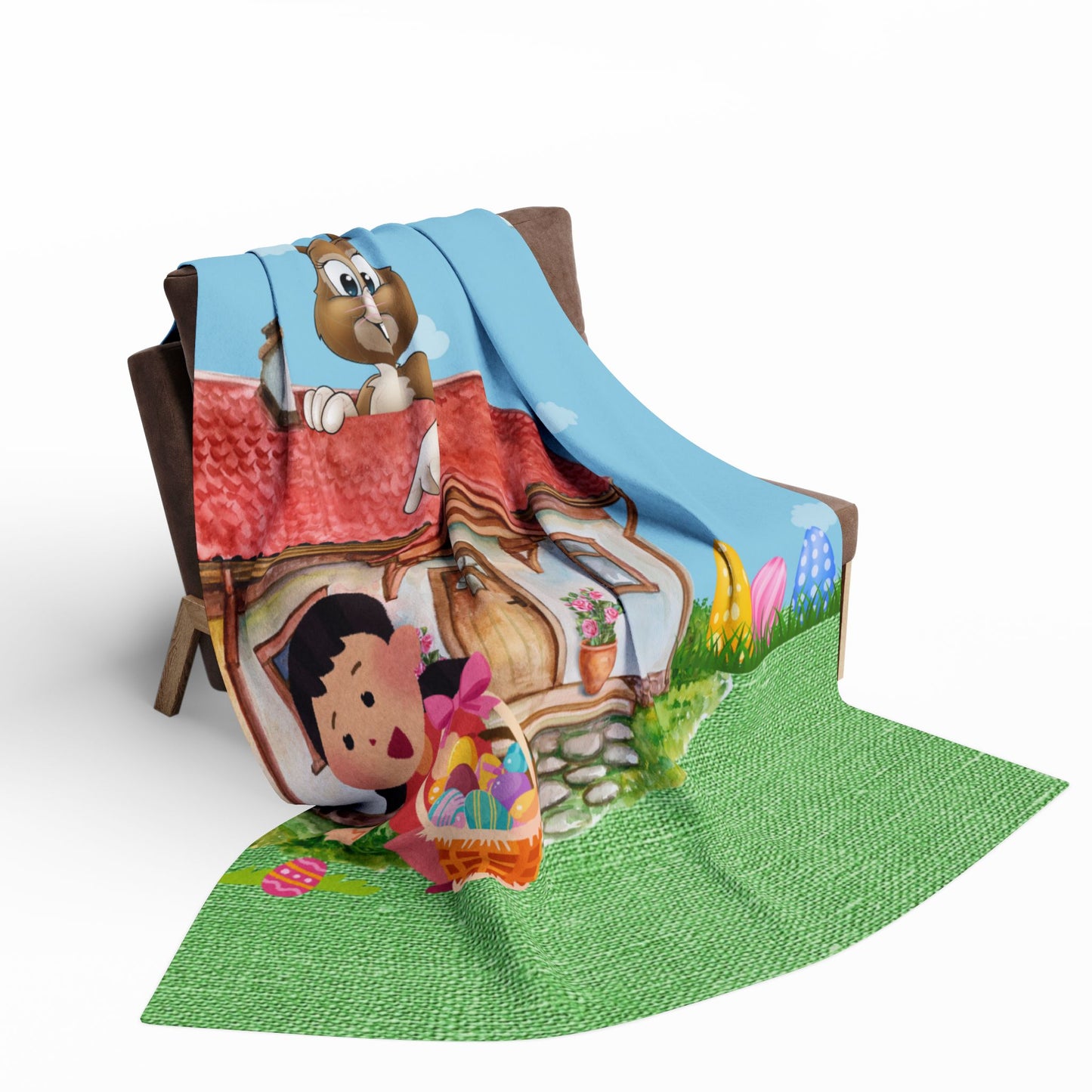 Kids Easter Scenery Blanket