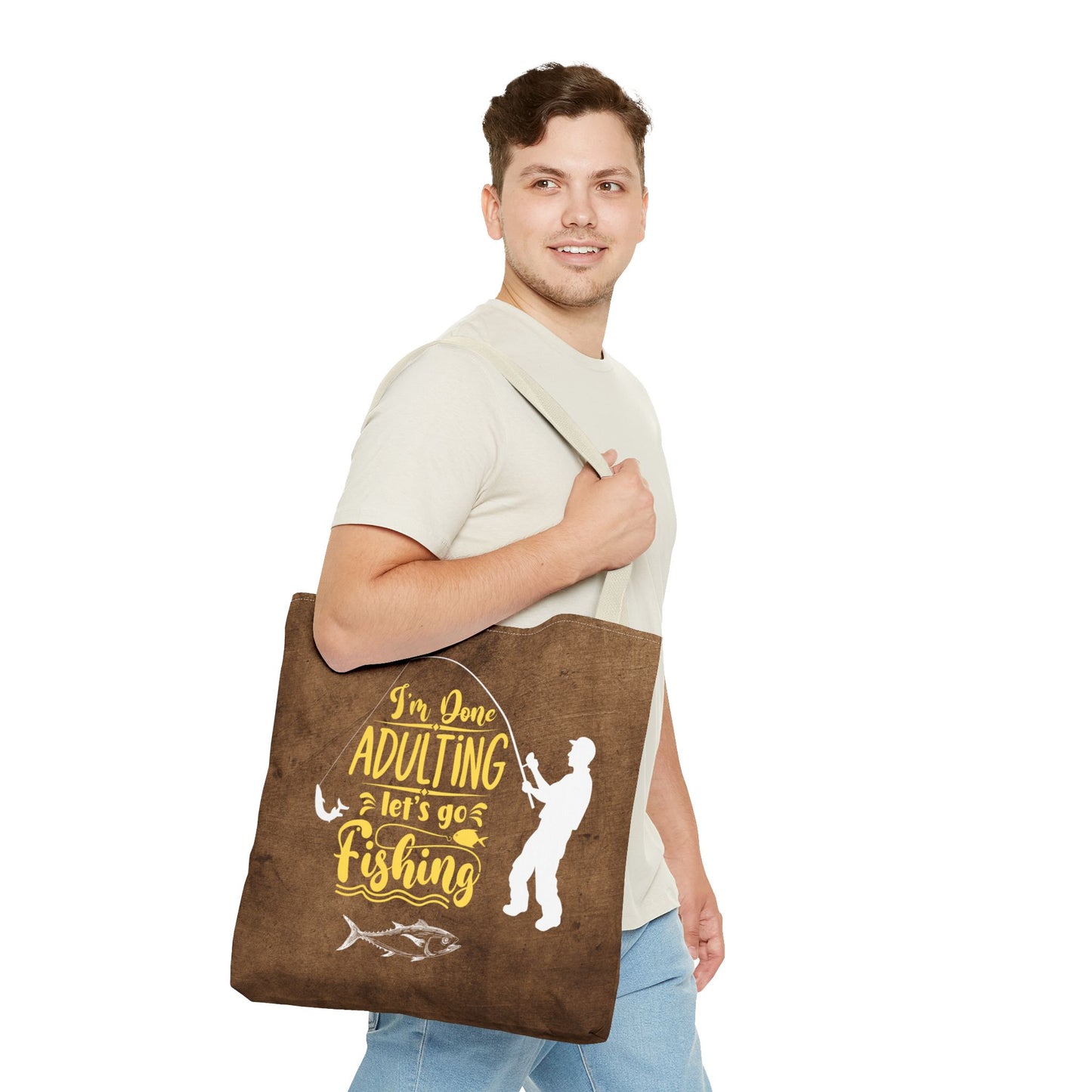 Lets Go Fishing Tote Bag