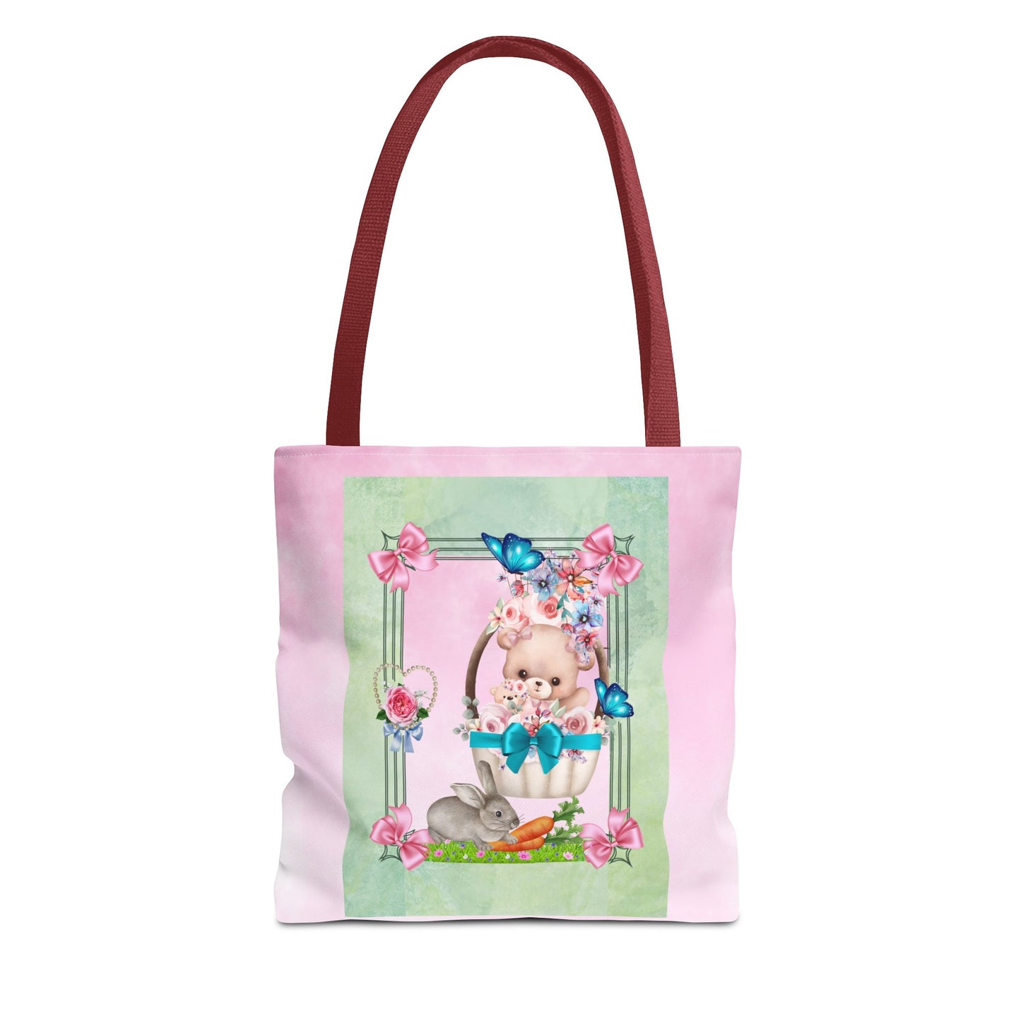 Flower Bear Tote Bag