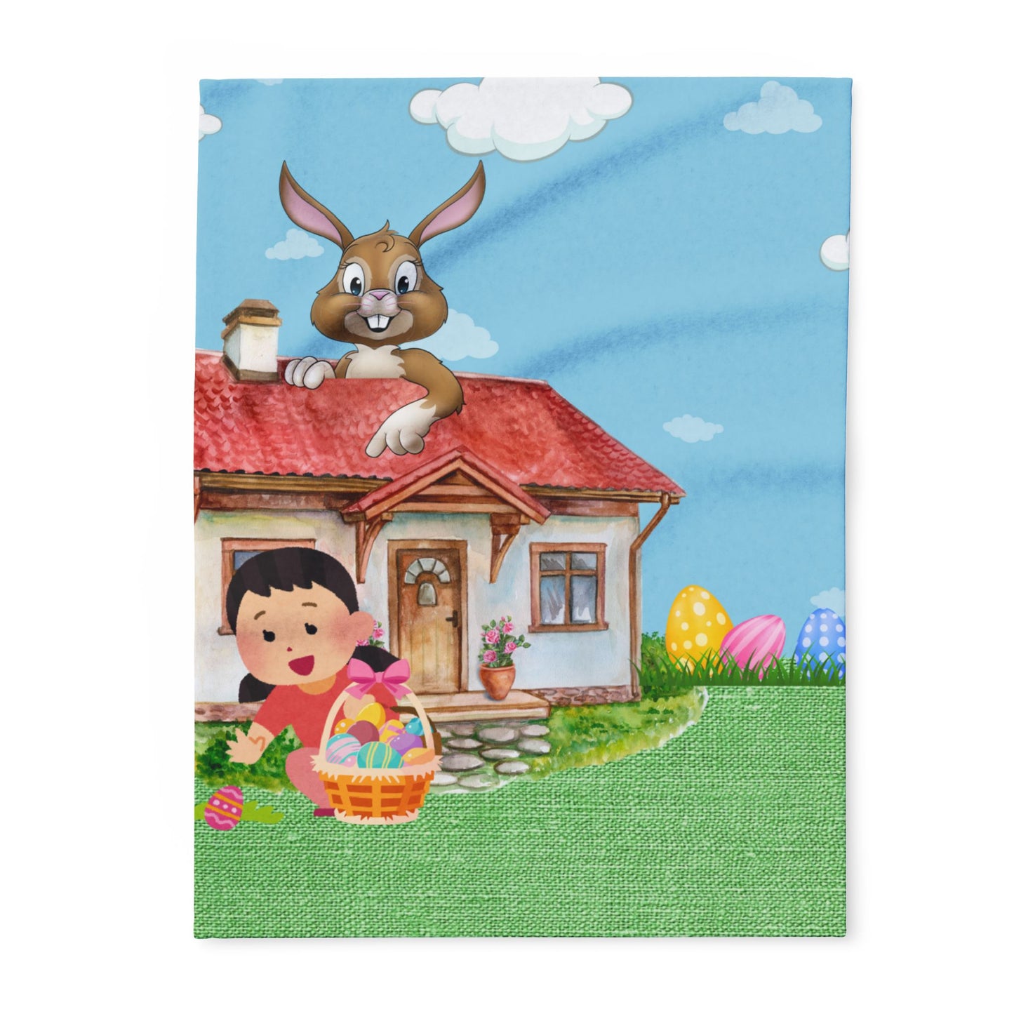 Kids Easter Scenery Blanket