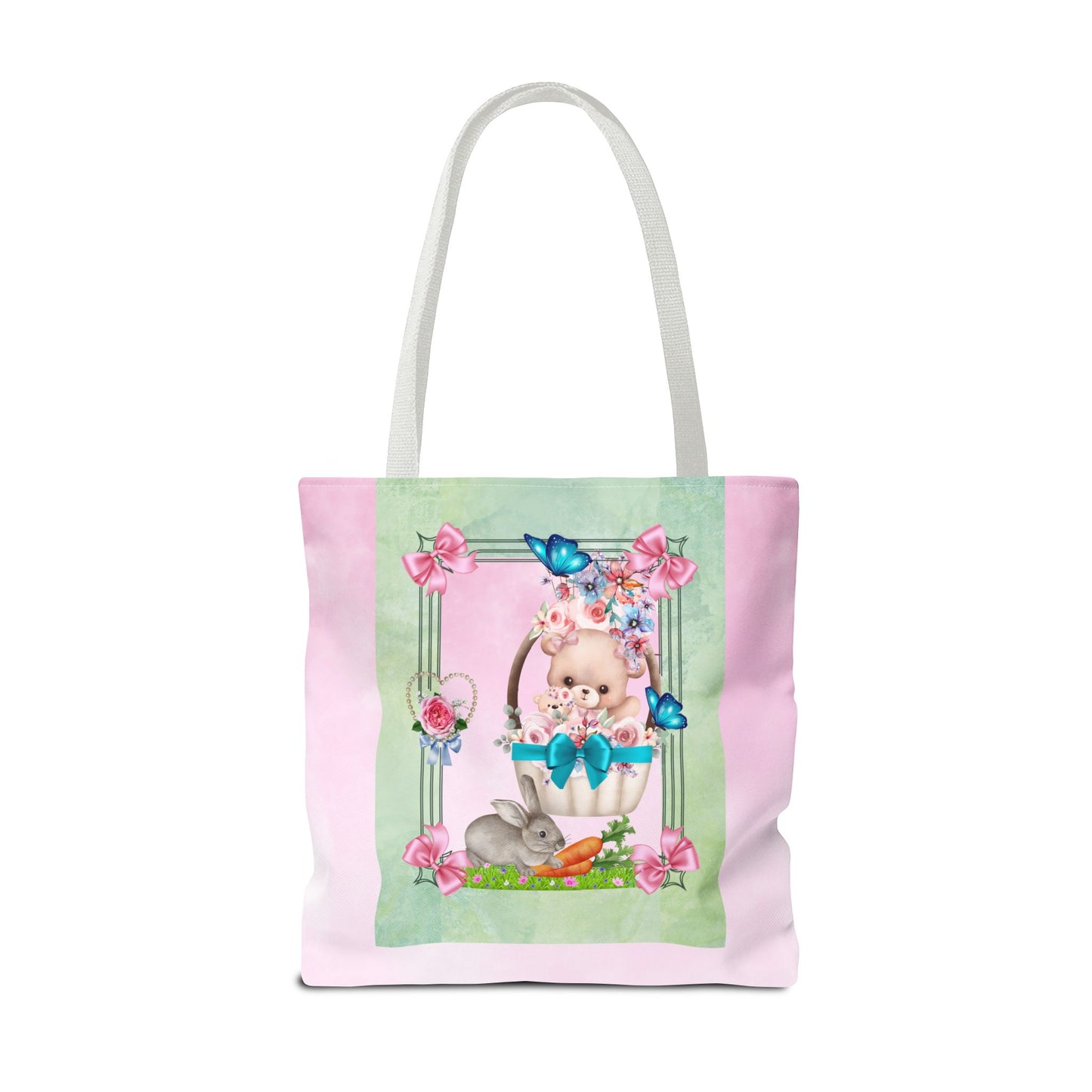 Flower Bear Tote Bag