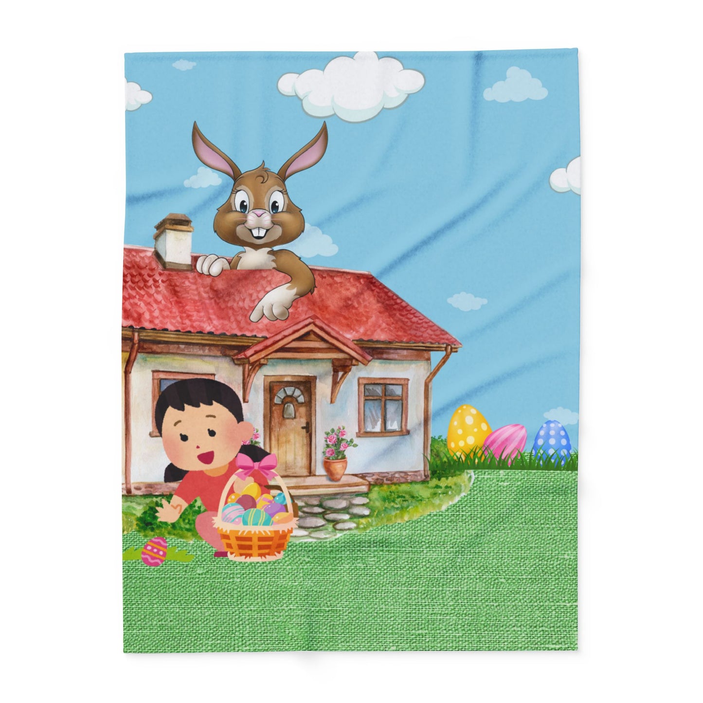 Kids Easter Scenery Blanket