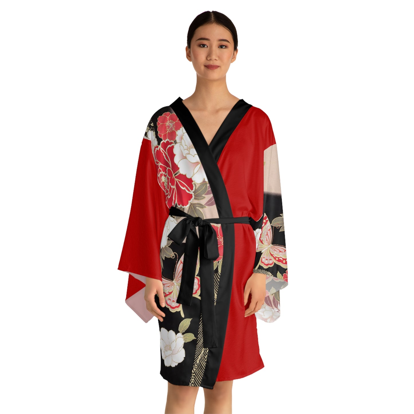 Long Sleeve Kimono Robe (AOP)