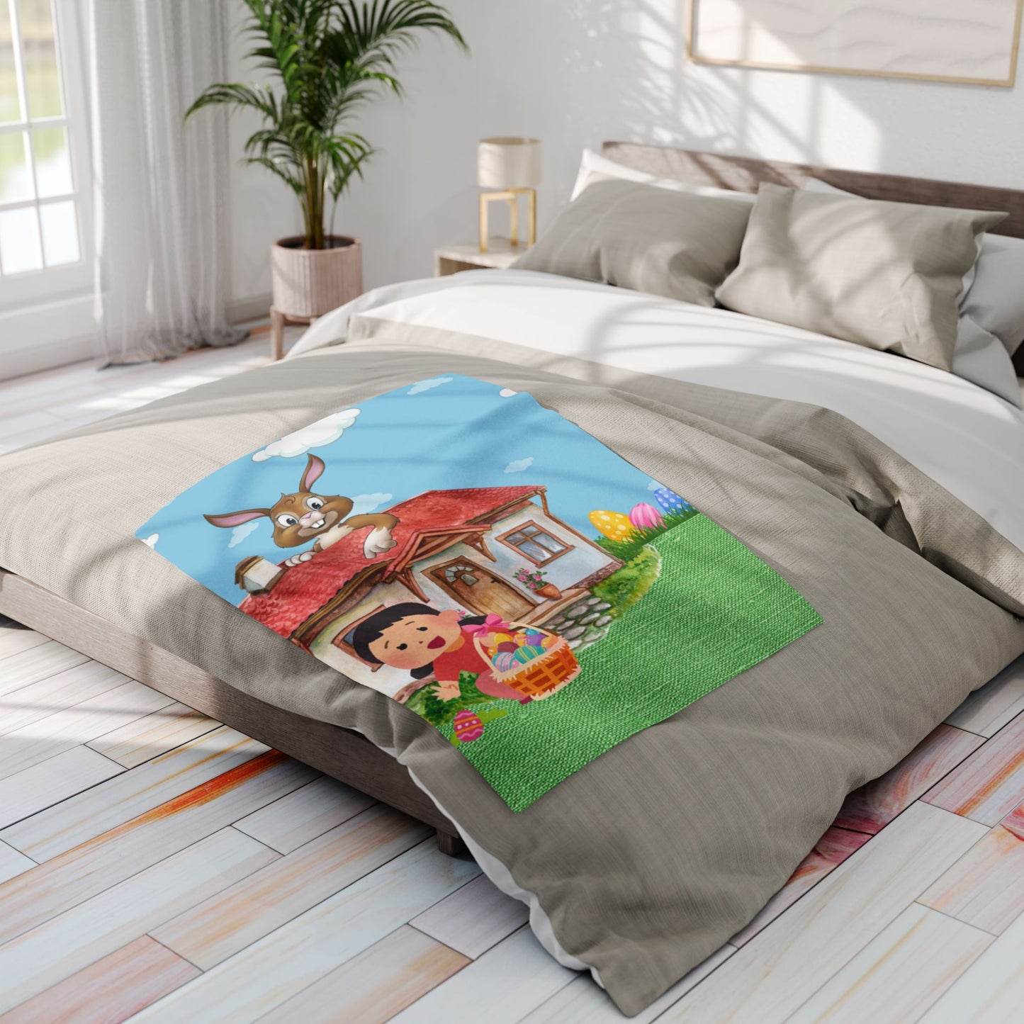 Kids Easter Scenery Blanket