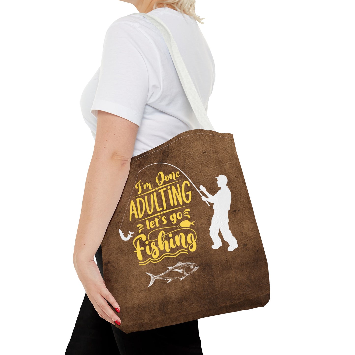 Lets Go Fishing Tote Bag