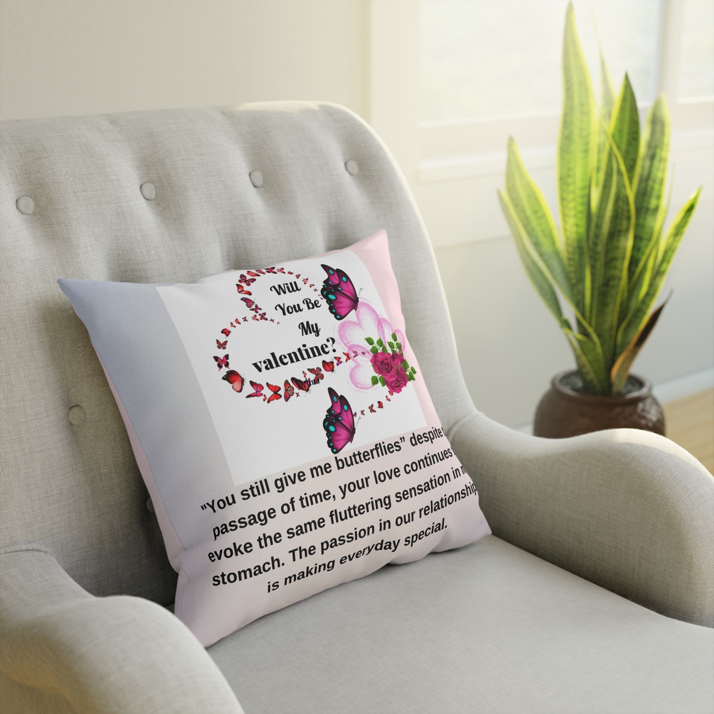 Butterfly Love Pillow