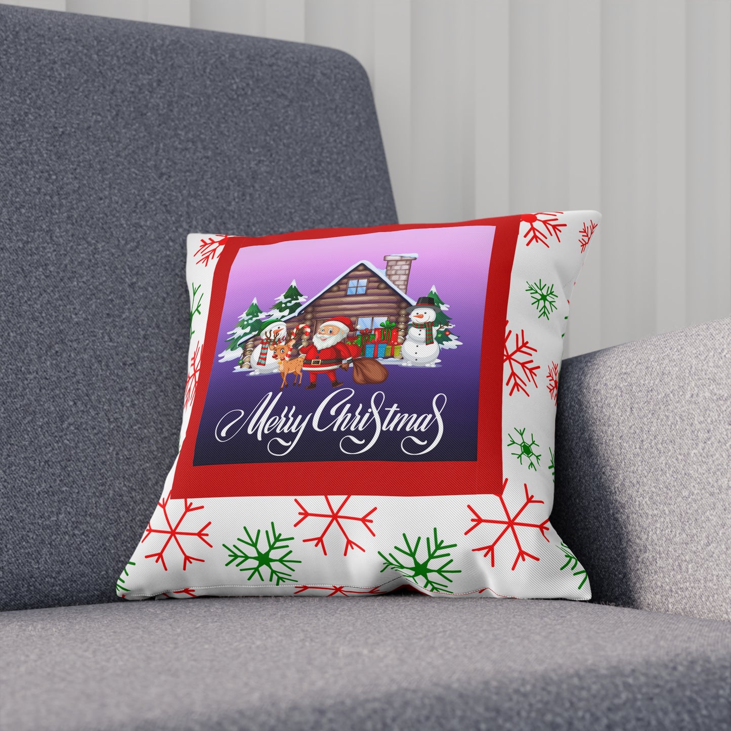 Snowflake Christmas Pillow