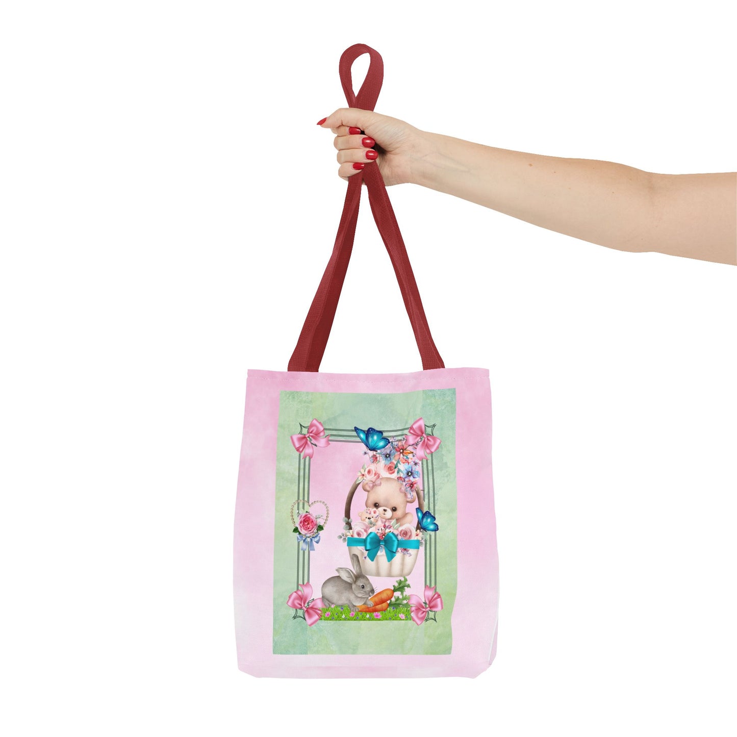 Flower Bear Tote Bag