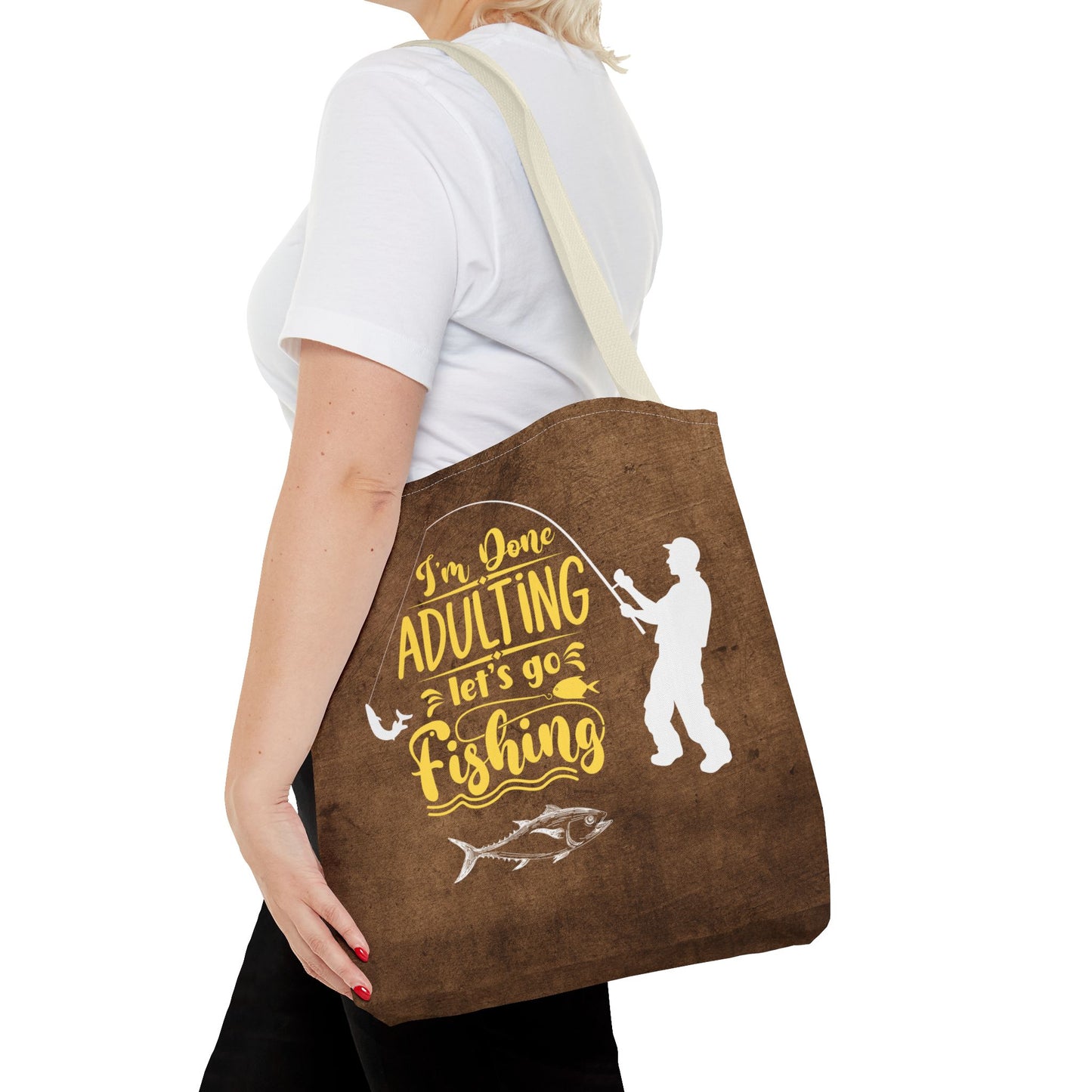 Lets Go Fishing Tote Bag