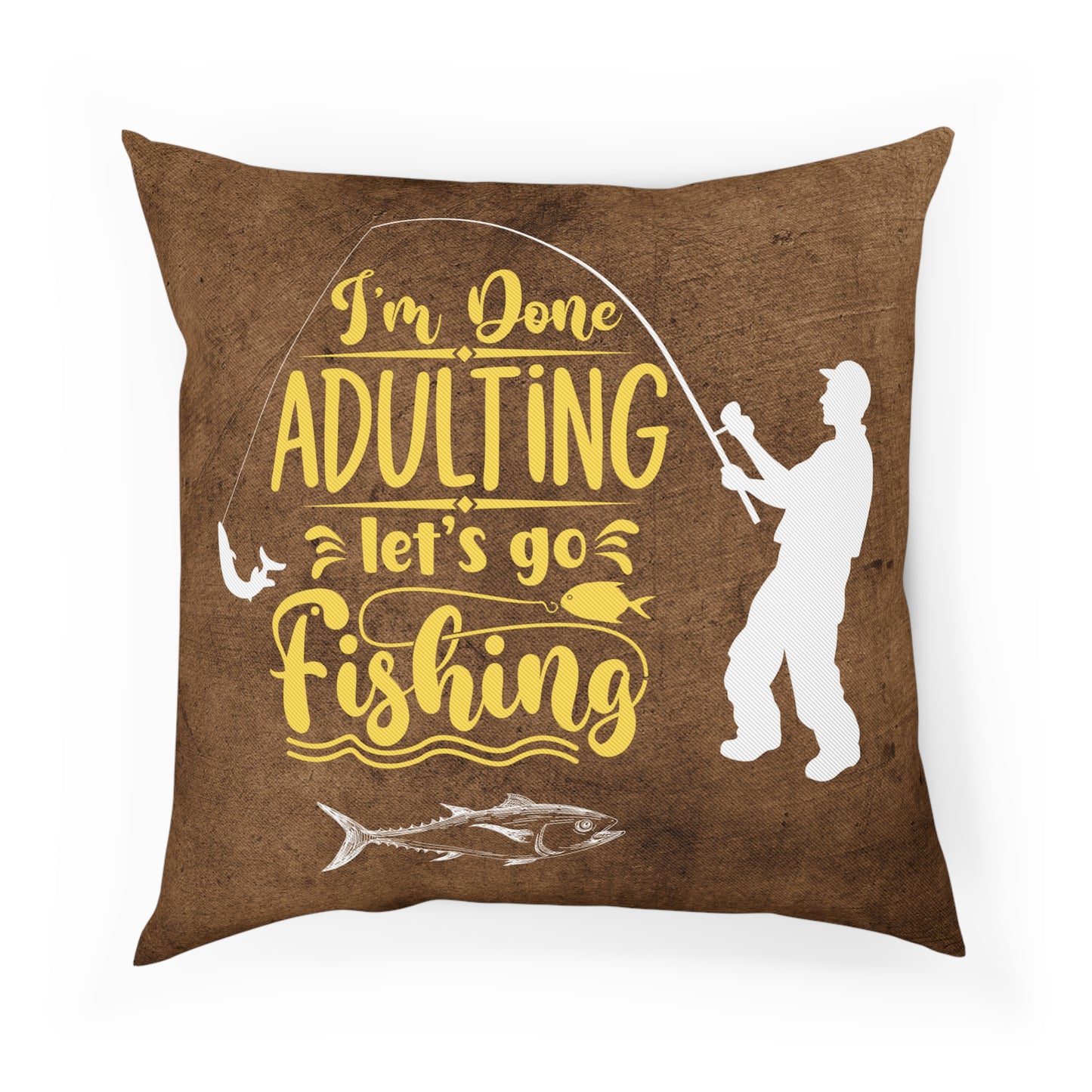 Lets Go Fishing Pillow