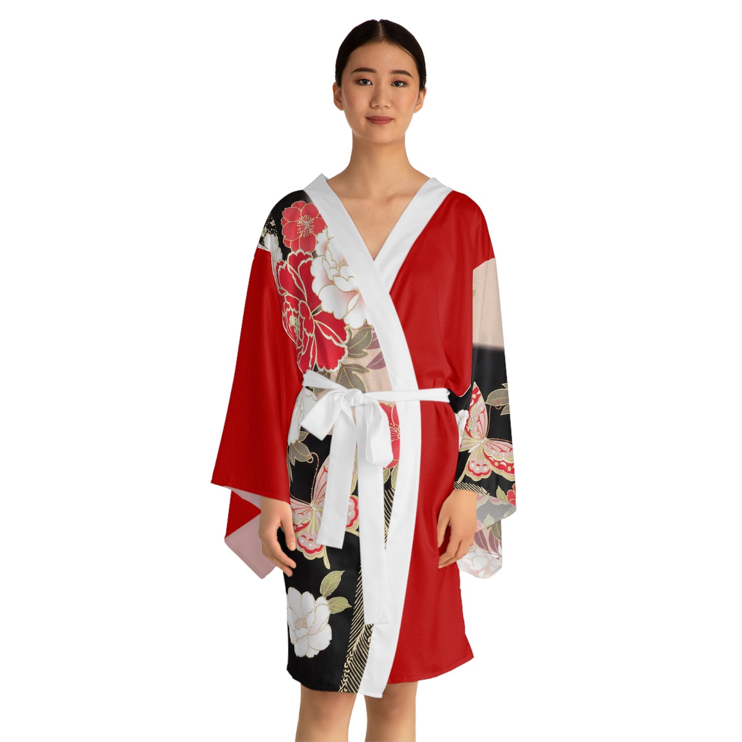 Long Sleeve Kimono Robe (AOP)