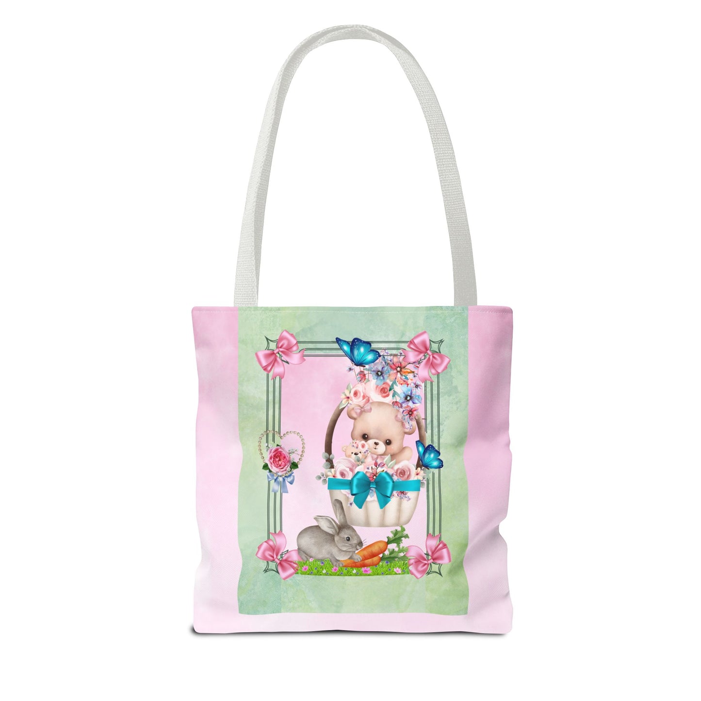 Flower Bear Tote Bag