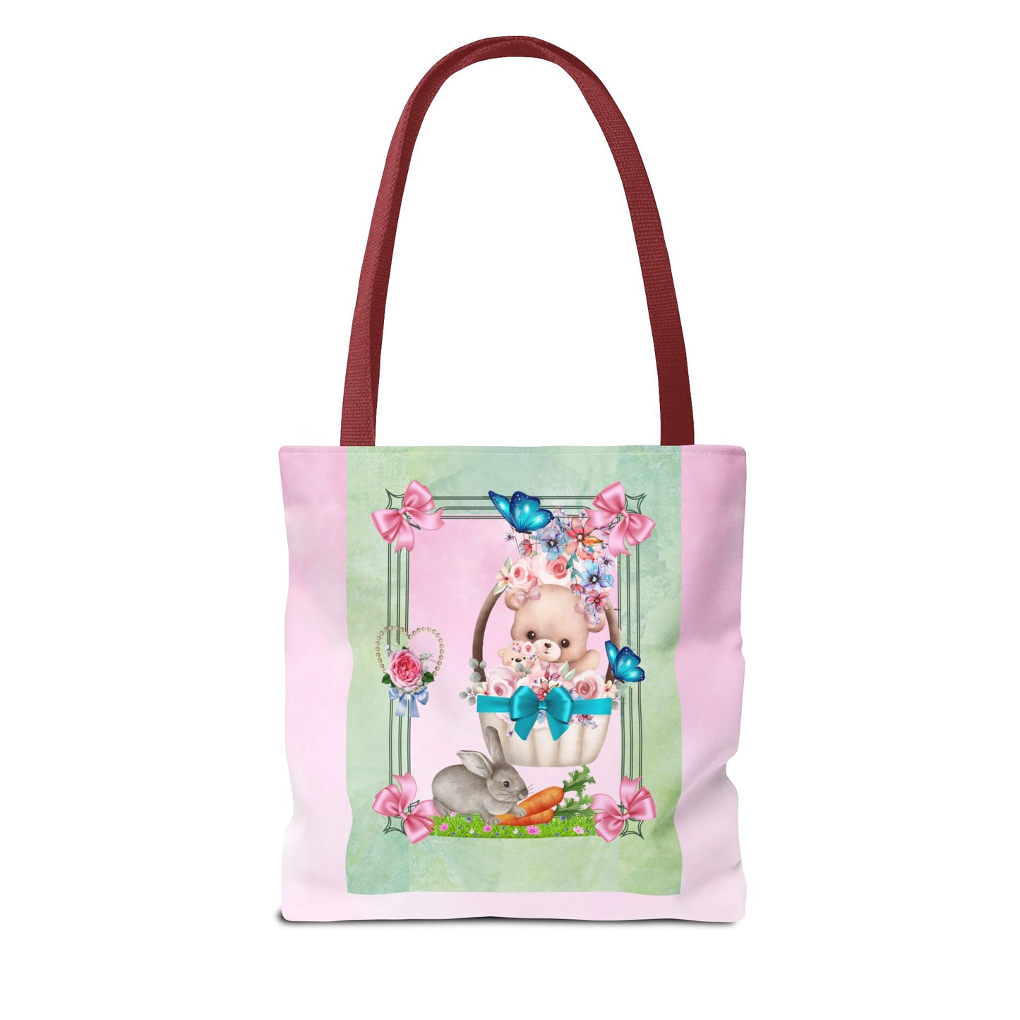 Flower Bear Tote Bag