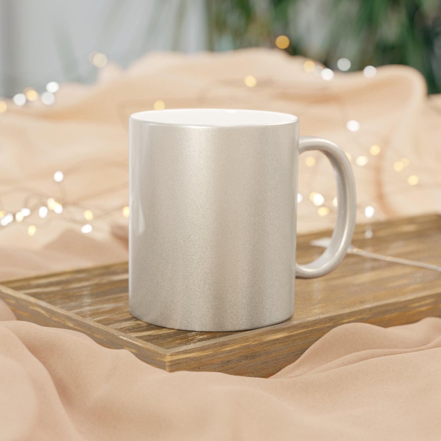 Mom Metallic Mug - Silver