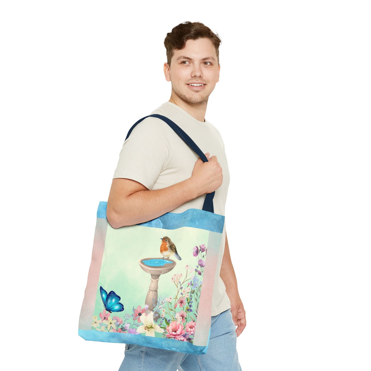 Bird Bath Tote Bag (AOP)