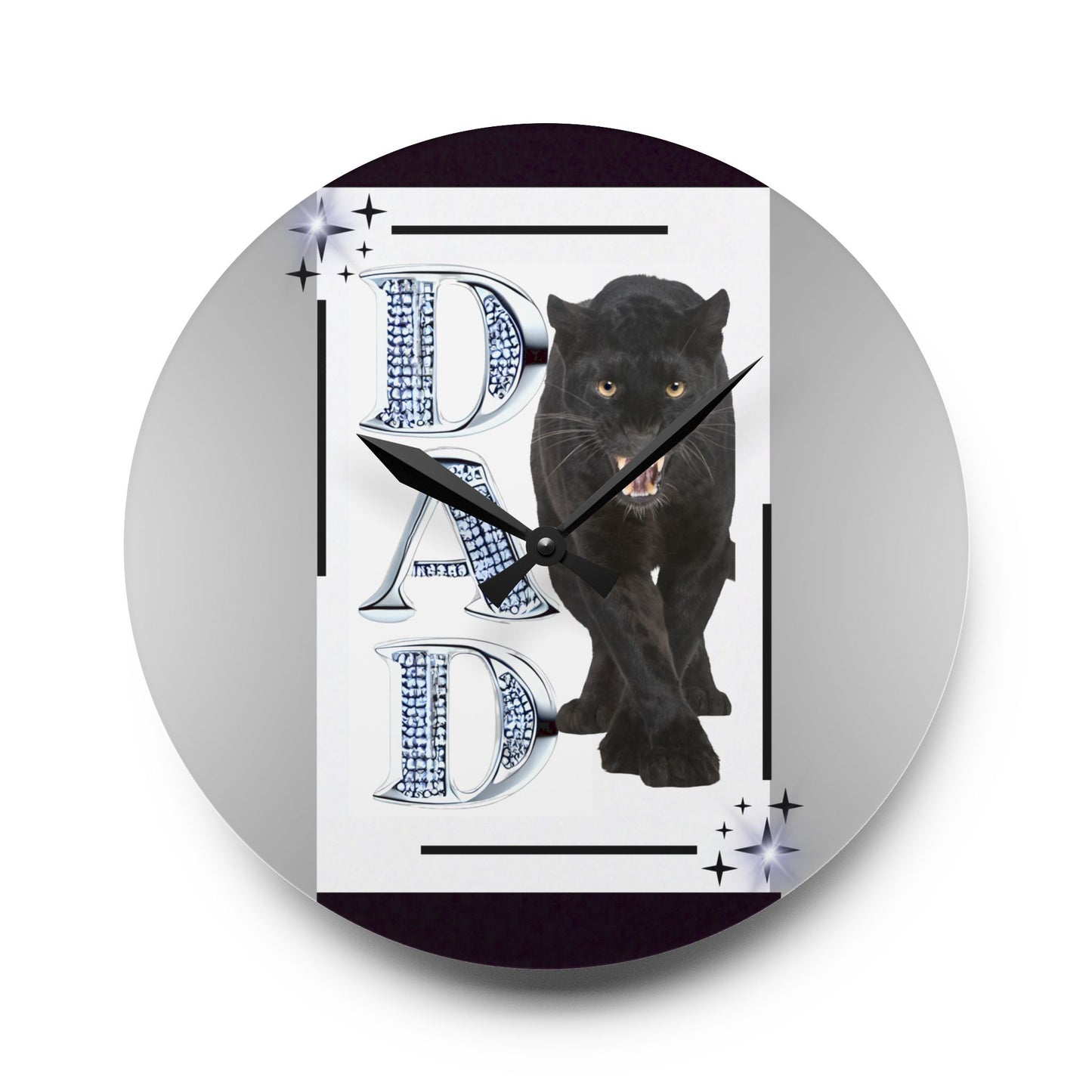 Dad Acrylic Wall Clock