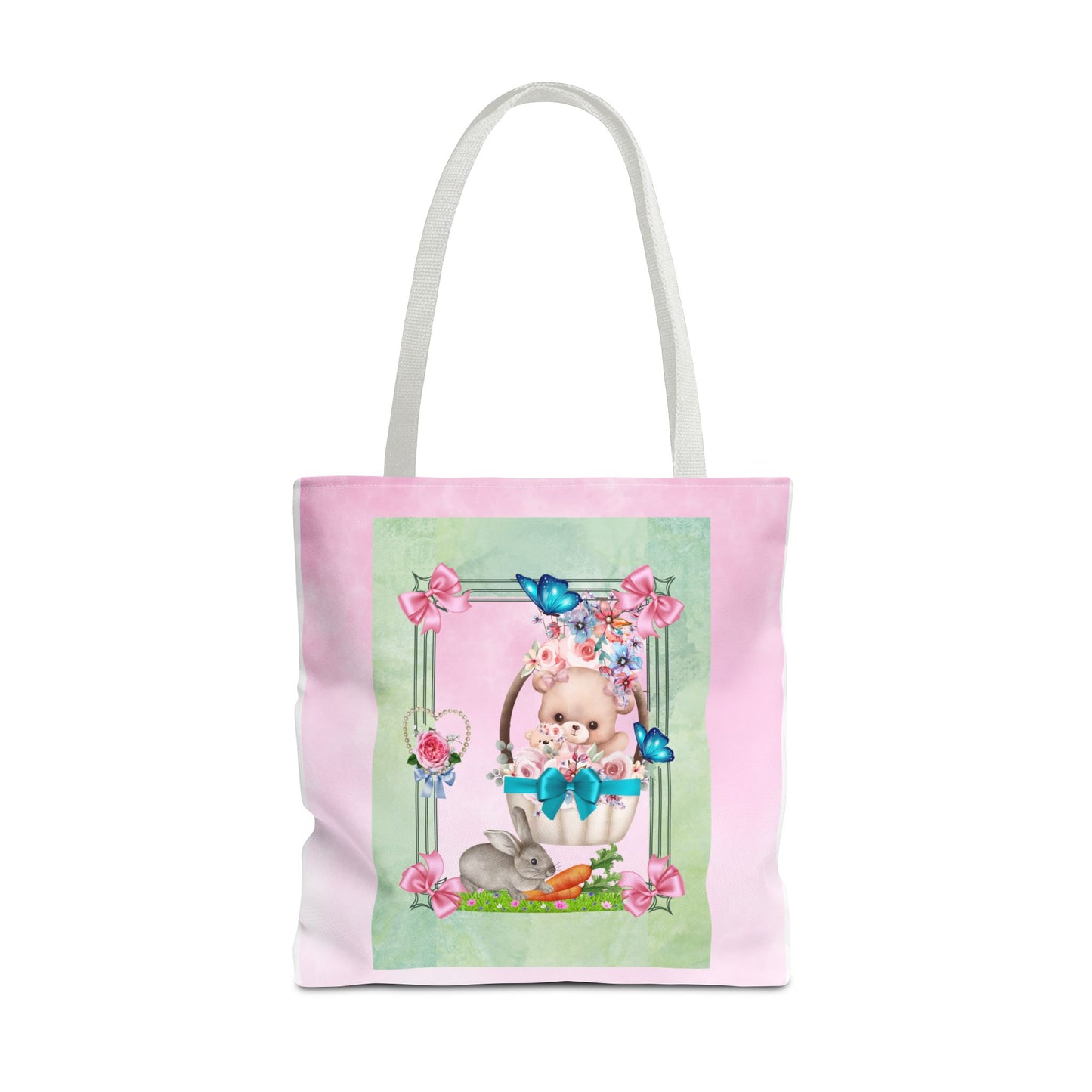 Flower Bear Tote Bag