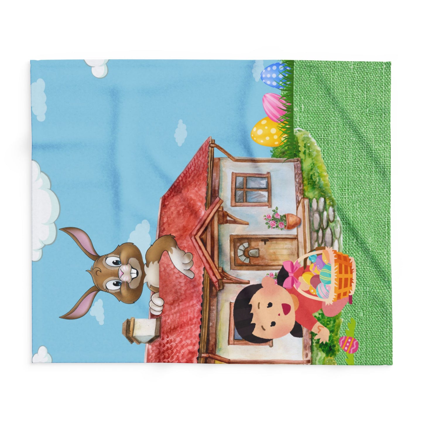 Kids Easter Scenery Blanket