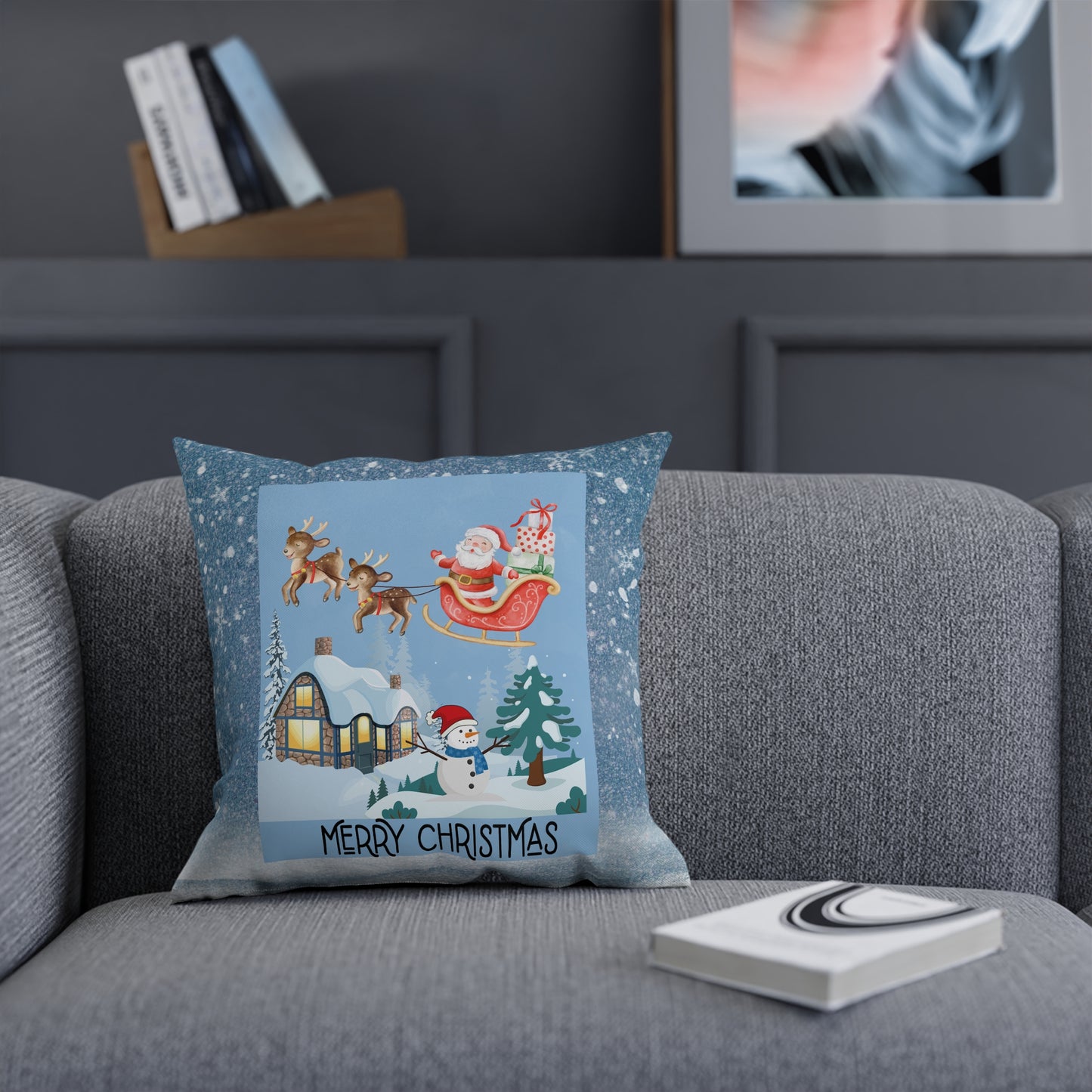 Sleigh Christmas Pillow