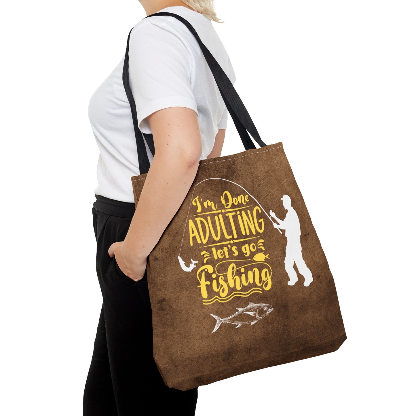 Lets Go Fishing Tote Bag