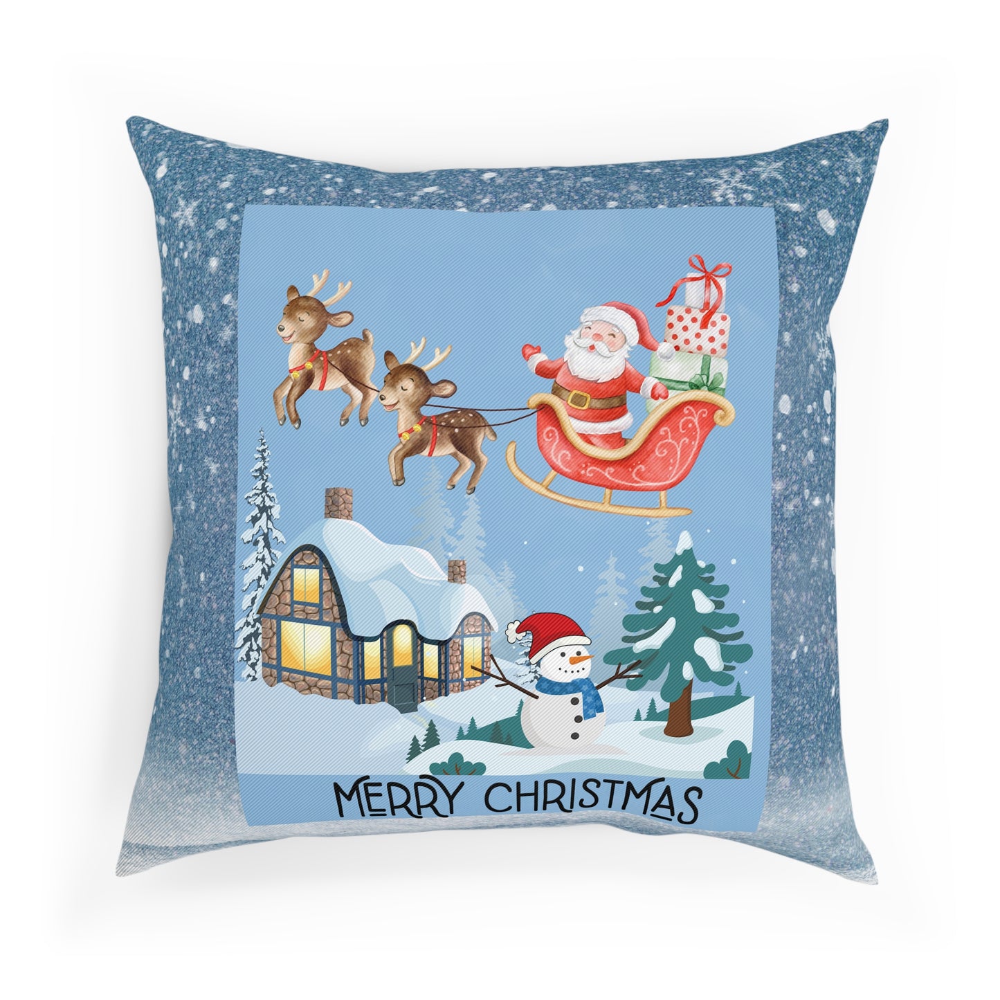 Sleigh Christmas Pillow