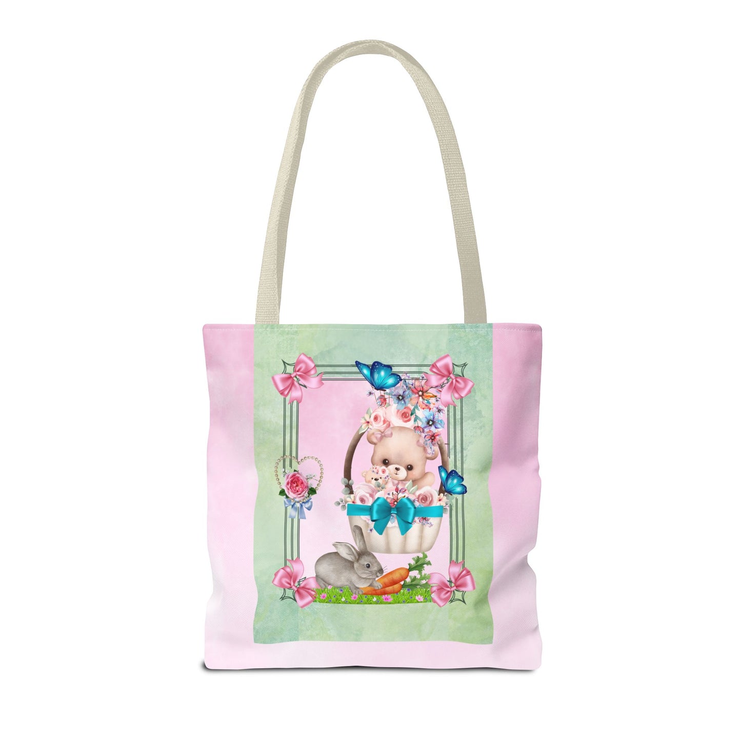 Flower Bear Tote Bag