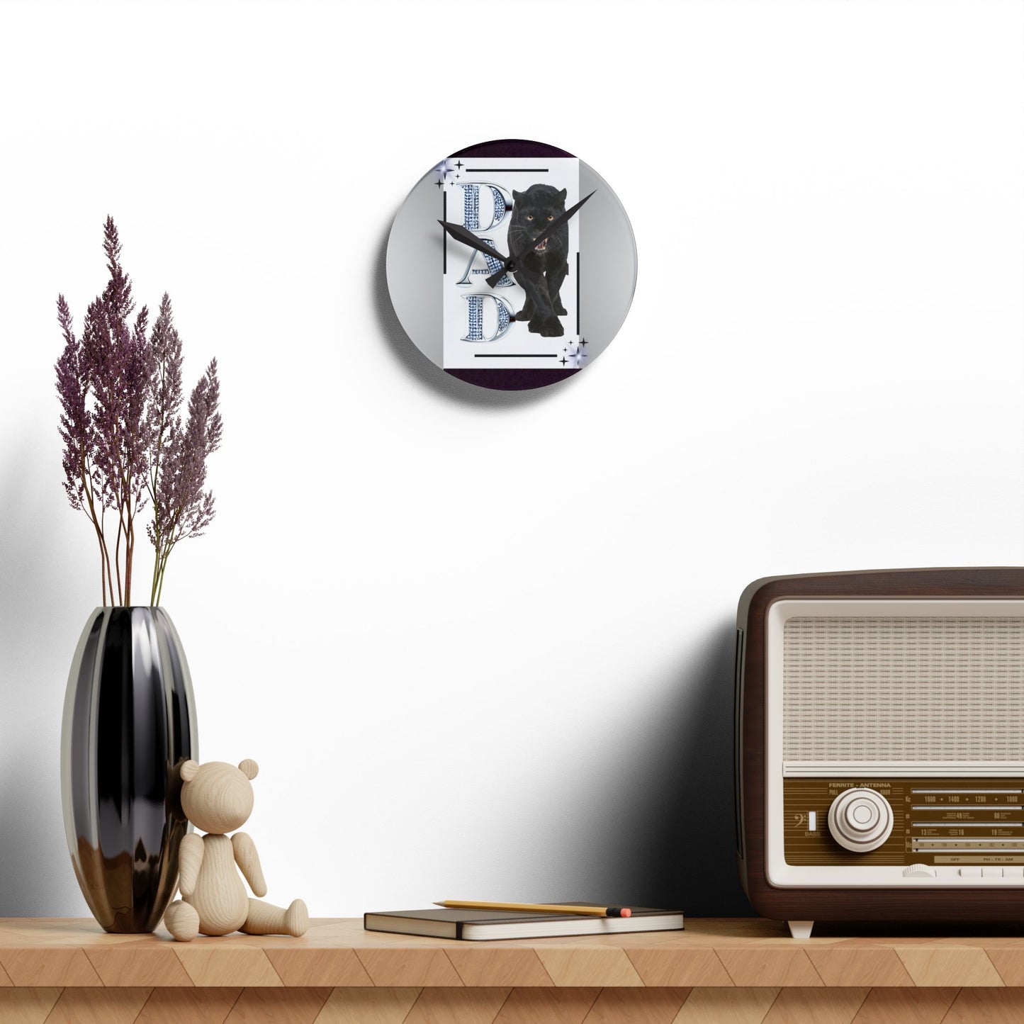 Dad Acrylic Wall Clock