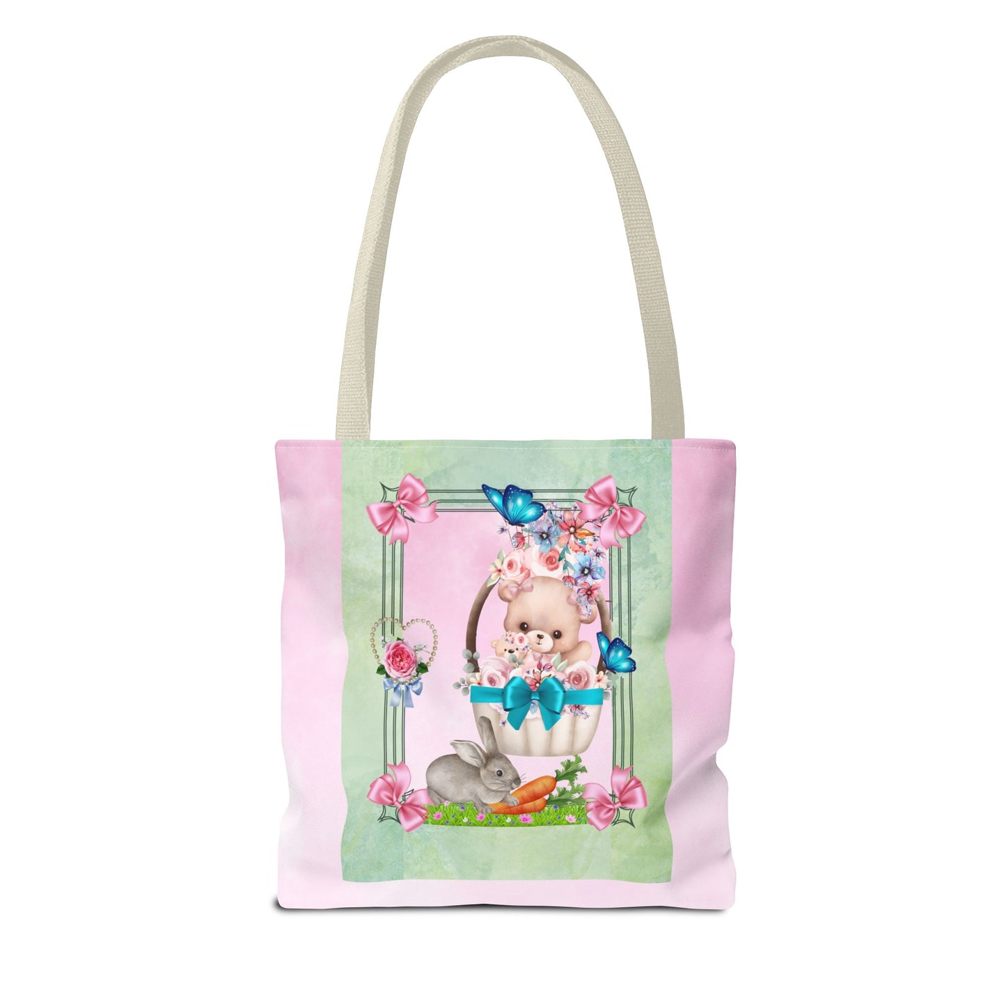 Flower Bear Tote Bag