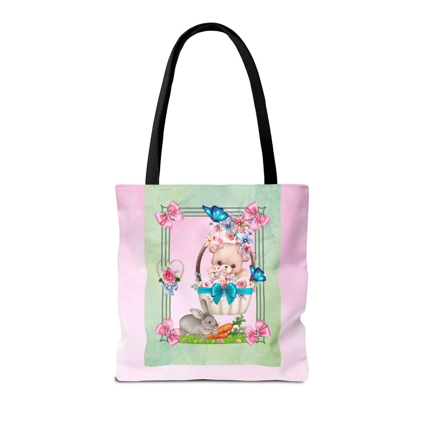 Flower Bear Tote Bag