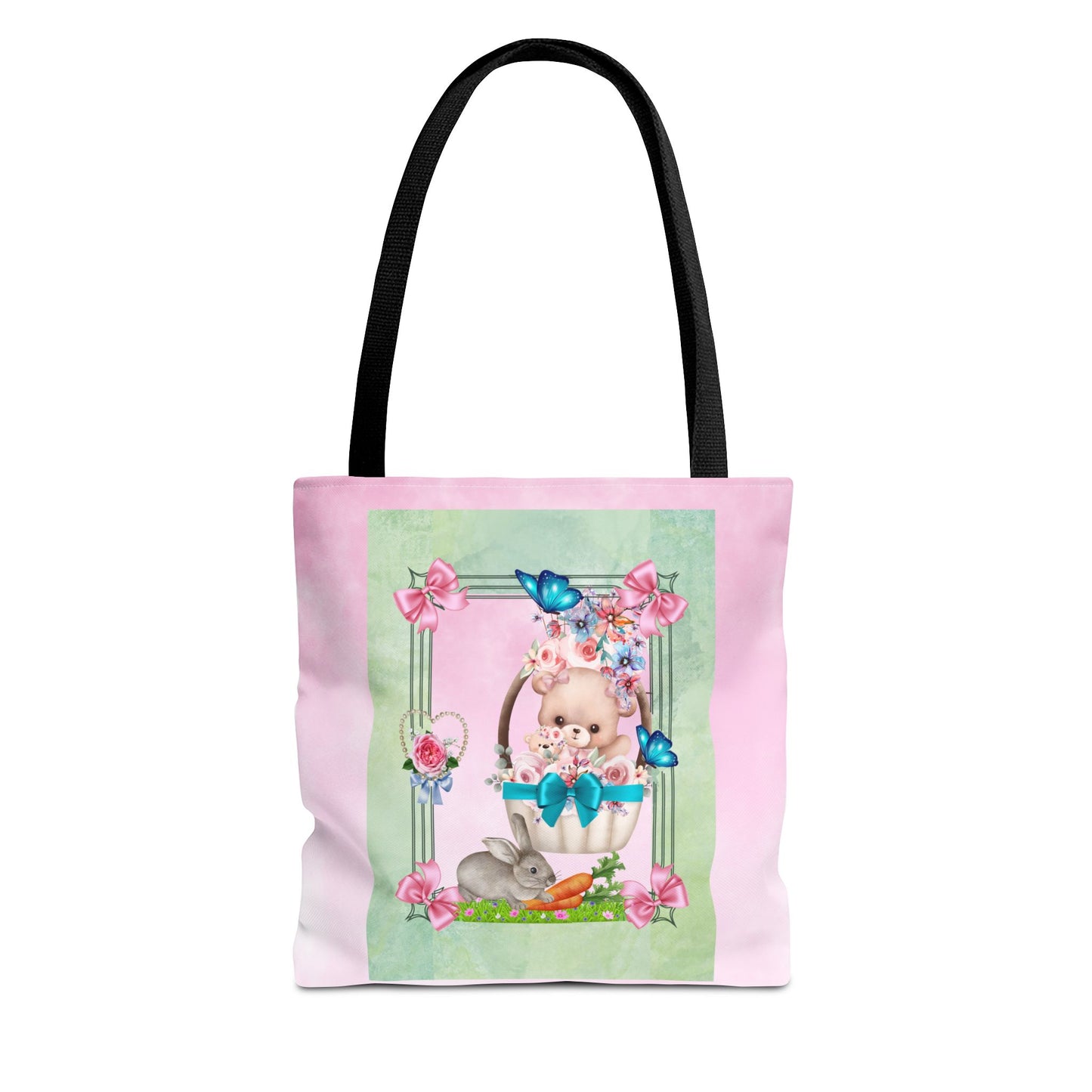 Flower Bear Tote Bag