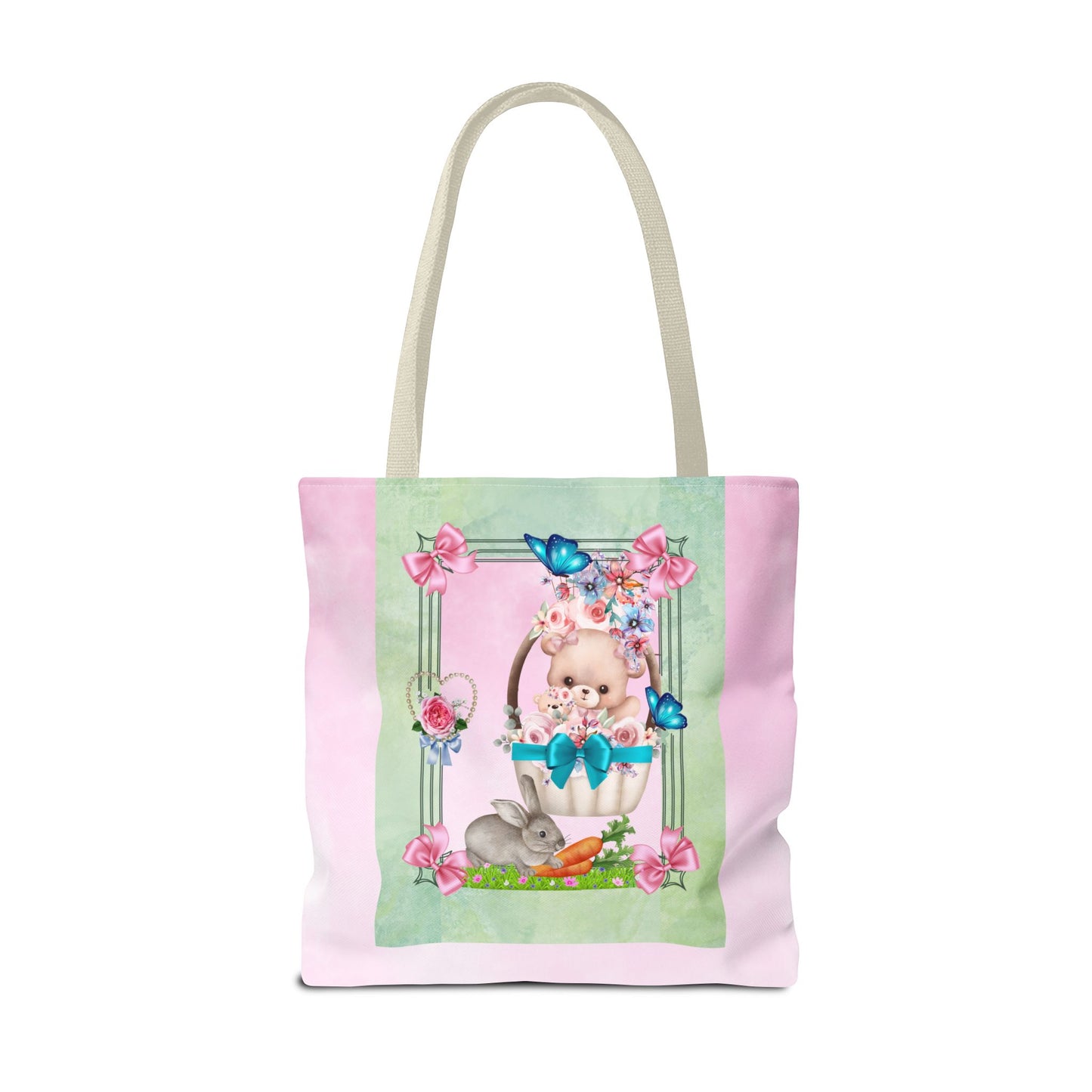 Flower Bear Tote Bag