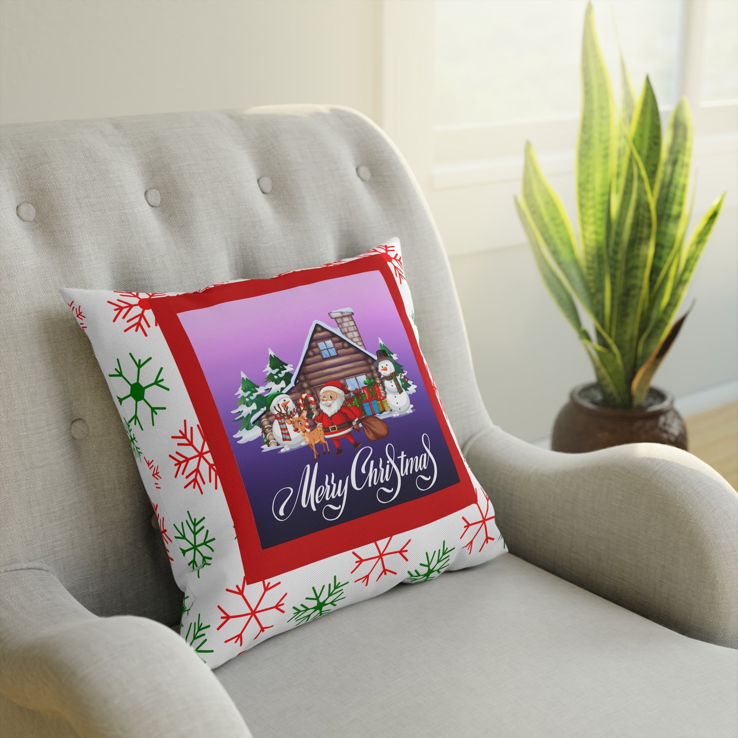 Snowflake Christmas Pillow