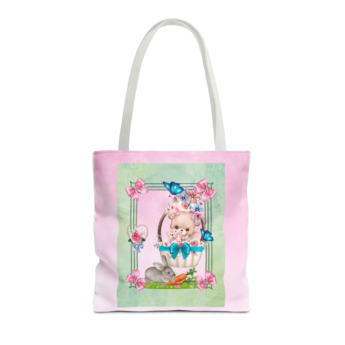 Flower Bear Tote Bag