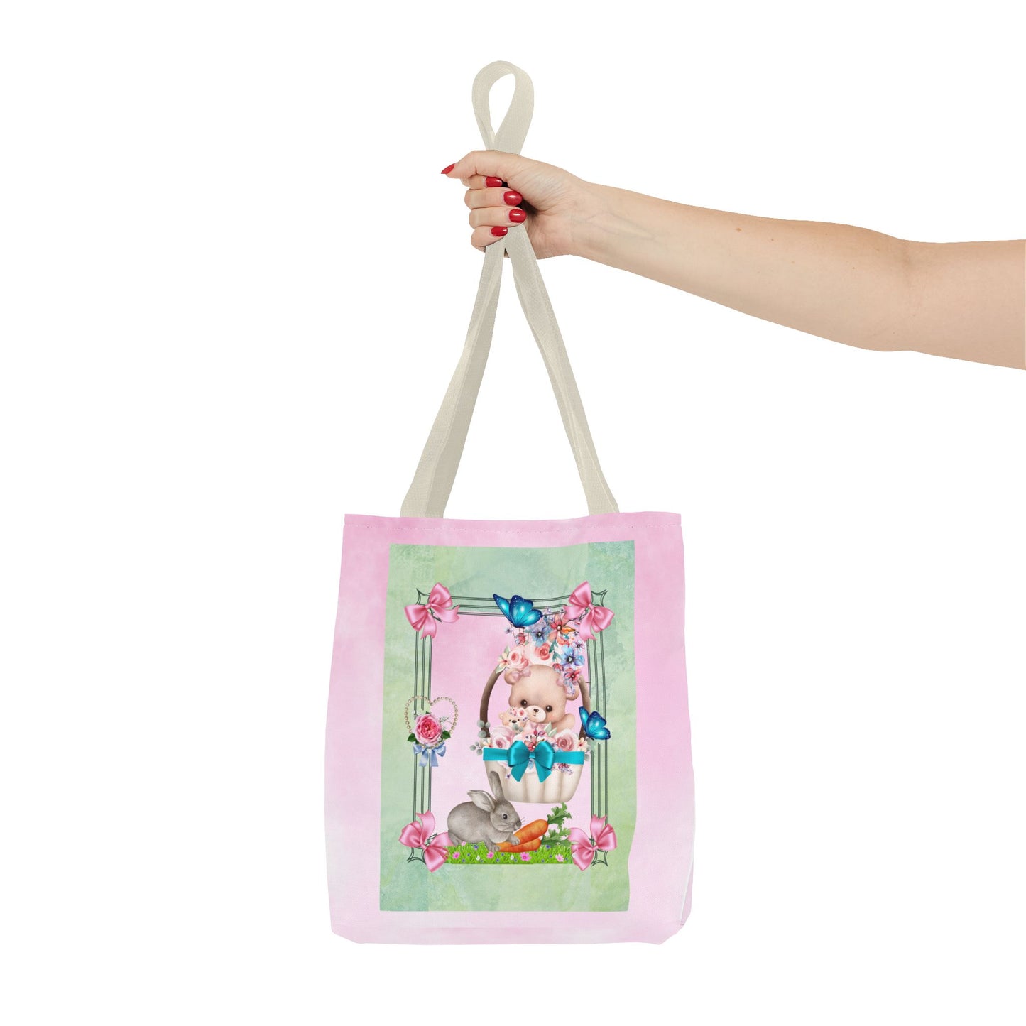 Flower Bear Tote Bag