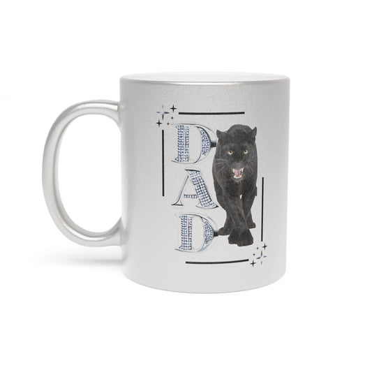 Dad Metallic Mug - Silver