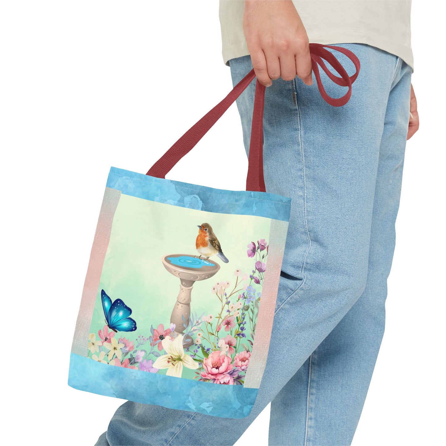 Bird Bath Tote Bag (AOP)