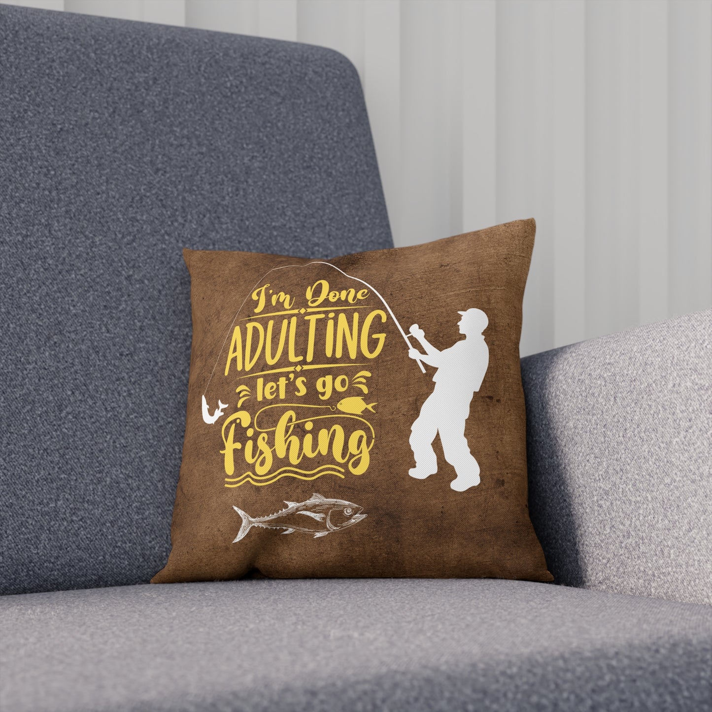 Lets Go Fishing Pillow