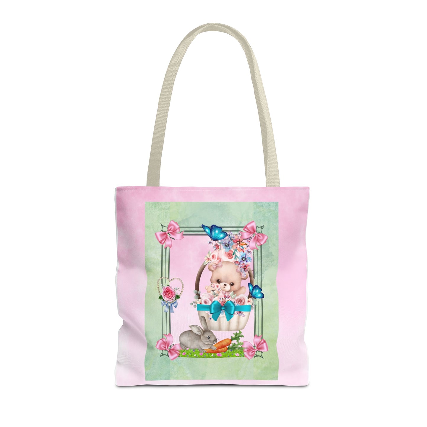 Flower Bear Tote Bag