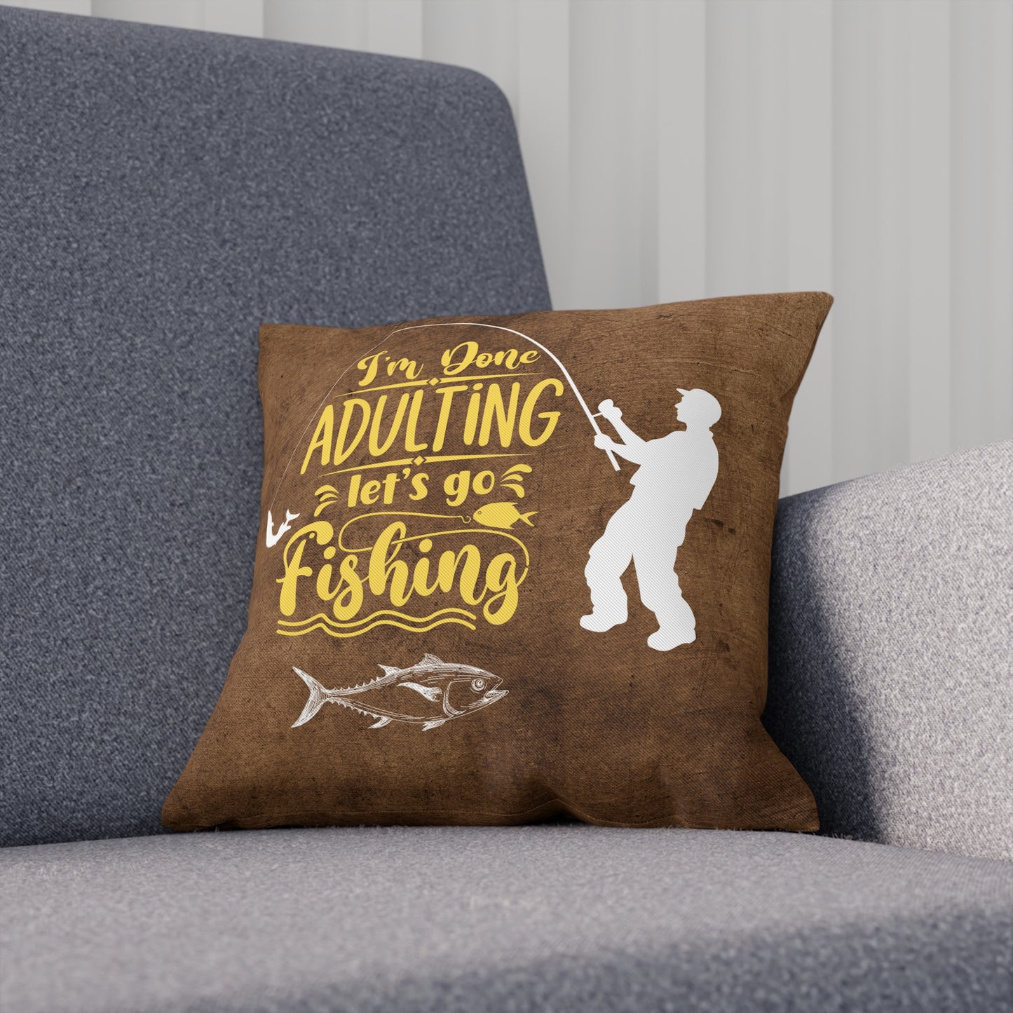 Lets Go Fishing Pillow