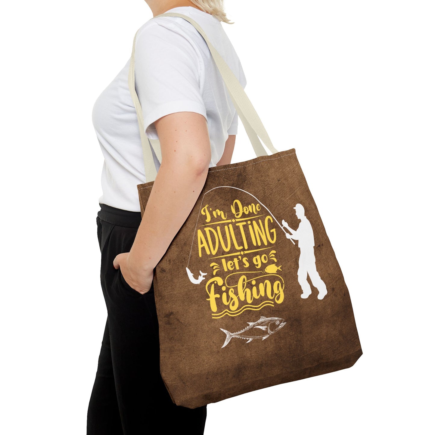 Lets Go Fishing Tote Bag