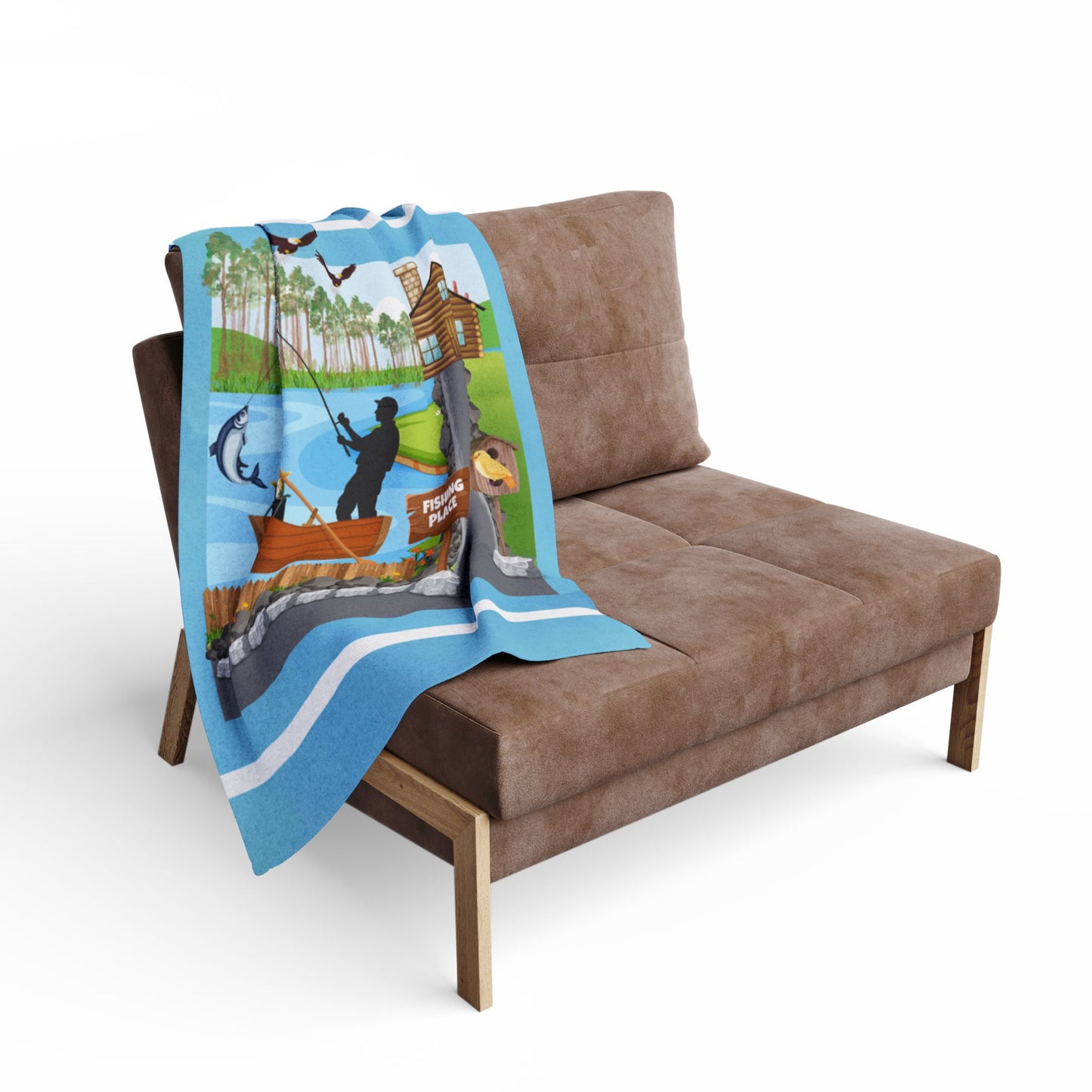 Family Fisherman Fleece Blanket