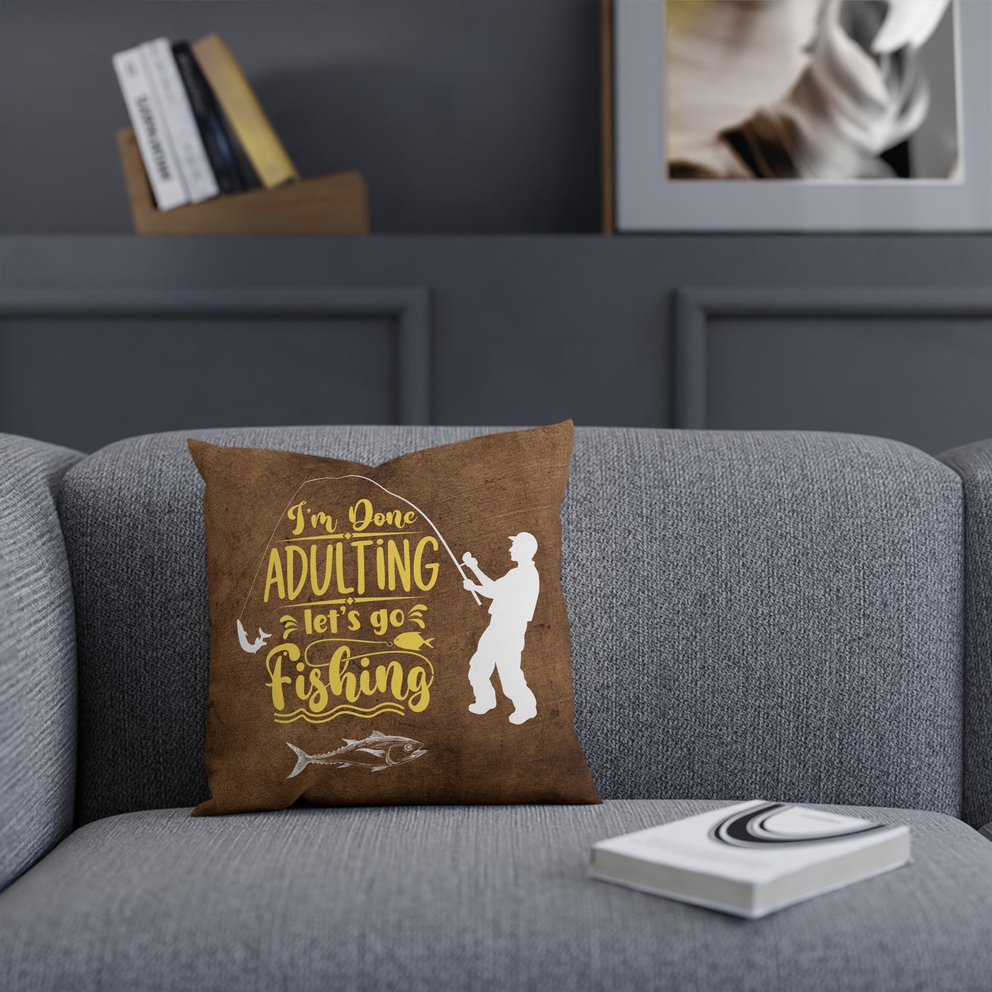 Lets Go Fishing Pillow