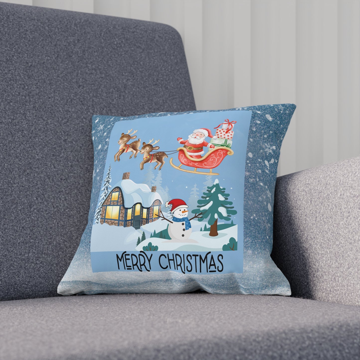 Sleigh Christmas Pillow