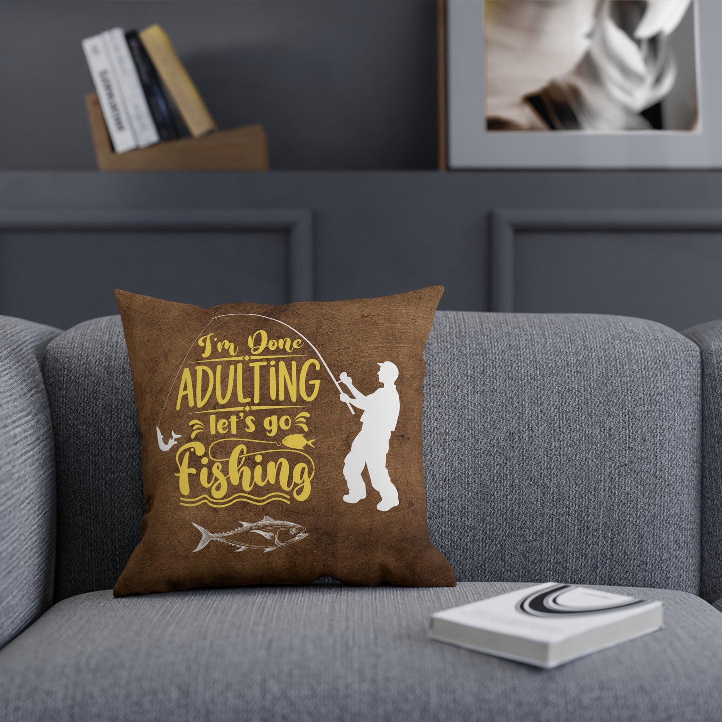 Lets Go Fishing Pillow