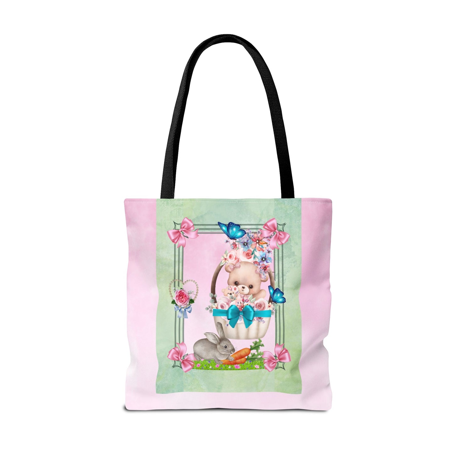 Flower Bear Tote Bag